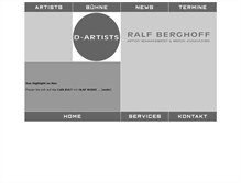 Tablet Screenshot of d-artists.de